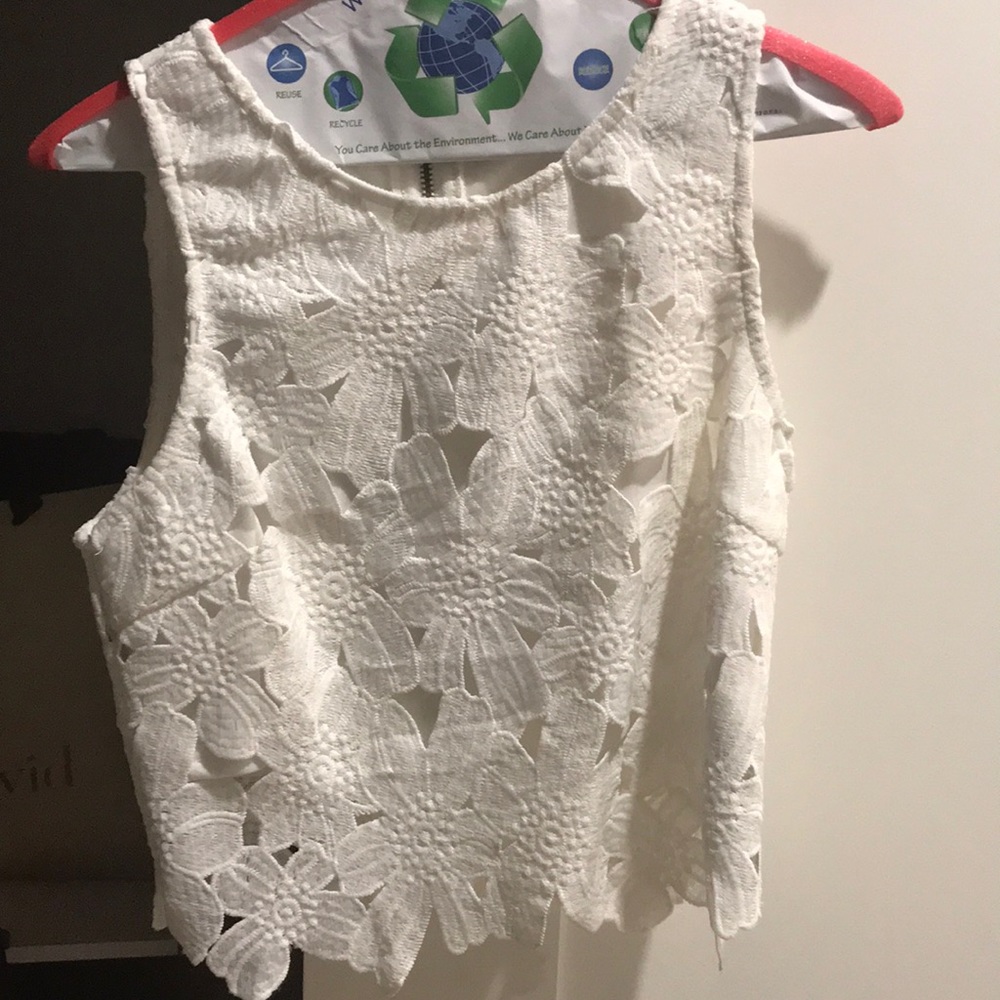 Lace crop top